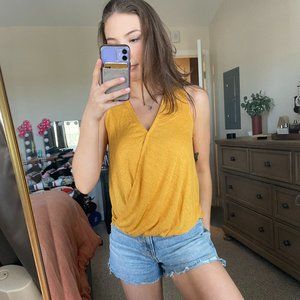 Mustard colored tank